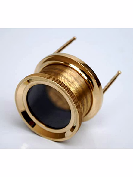Small Brass Magnifying Glass Optional Round Magnifier Monocle Page Reader - Vintage Style Nautical Standing Magnifier-2