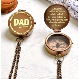 qarzun for couple, personalized brass engrave compass, gift for couple anniversary, perfect wedding gift