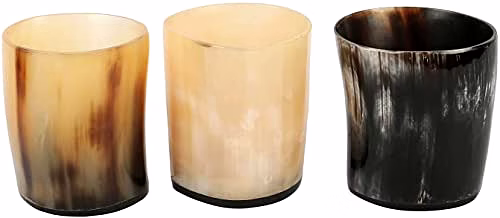 qarzun set of 3 horn shot glass vodka glass tequila glass whiskey glass