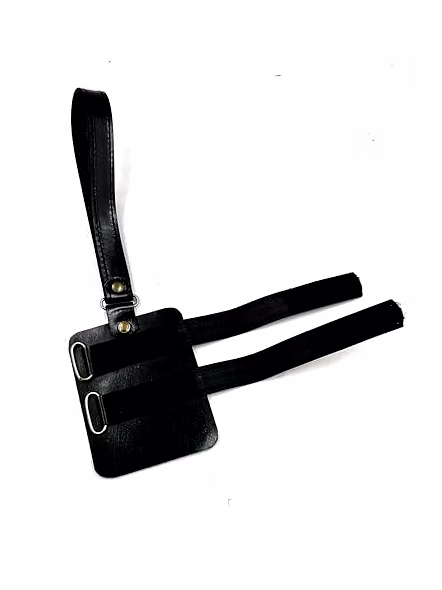 Brass Royal Grip Style Handle Wood Walking Stick Cane with Leather Writs Cord-4