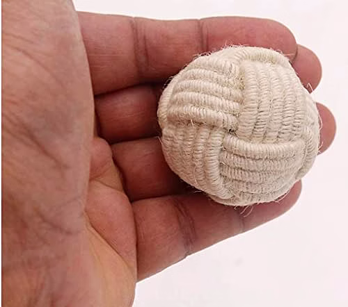 Ascent Gifts Qarzun™ Set of 8 White Cotton Rope Door Knobs/Rope Knot Drawer Pulls and Knobs/Pull and Push Handle Knobs for Cabinets, image 3