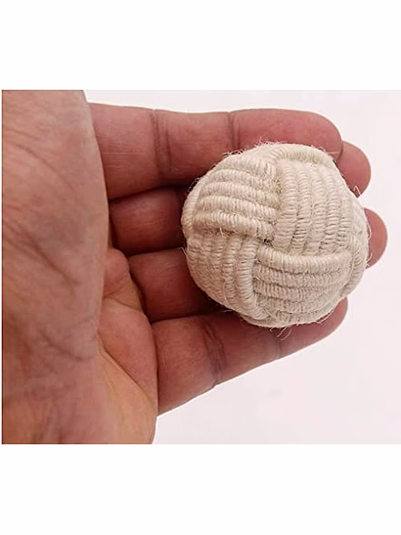Ascent Gifts Qarzun™ Set of 8 White Cotton Rope Door Knobs/Rope Knot Drawer Pulls and Knobs/Pull and Push Handle Knobs for Cabinets,-2