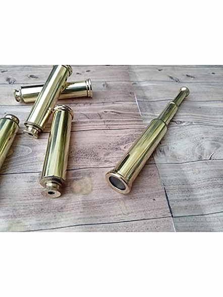 Ascent Gifts Set of 5 Brass Pencil Shape Telescope Shiny Finish Vintage Style Nautical Gift-1