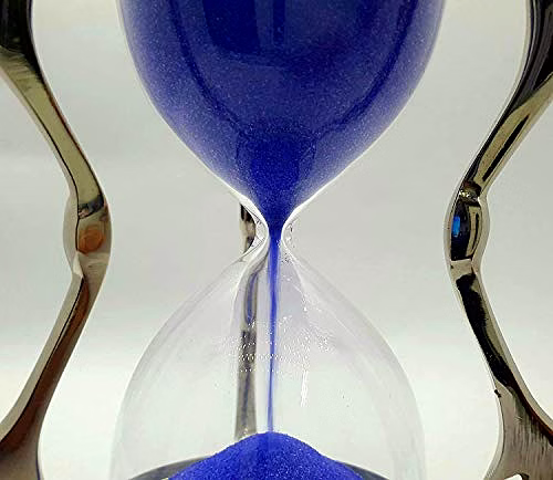 Ascent Gifts Brass Nickel Finish Sand Timer Home Decorative image 2