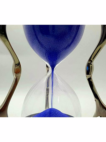 Ascent Gifts Brass Nickel Finish Sand Timer Home Decorative