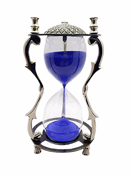 Ascent Gifts Brass Nickel Finish Sand Timer Home Decorative-2