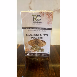 riddhi's natural glow multani mitti (fullers earth or bentonite clay) 200gm pack