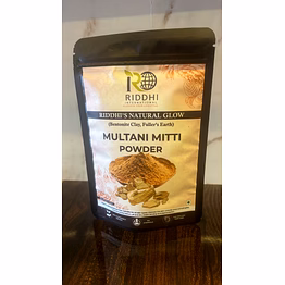 riddhi's natural glow multani mitti face pack (fullers earth or bentonite clay powder)-100gm