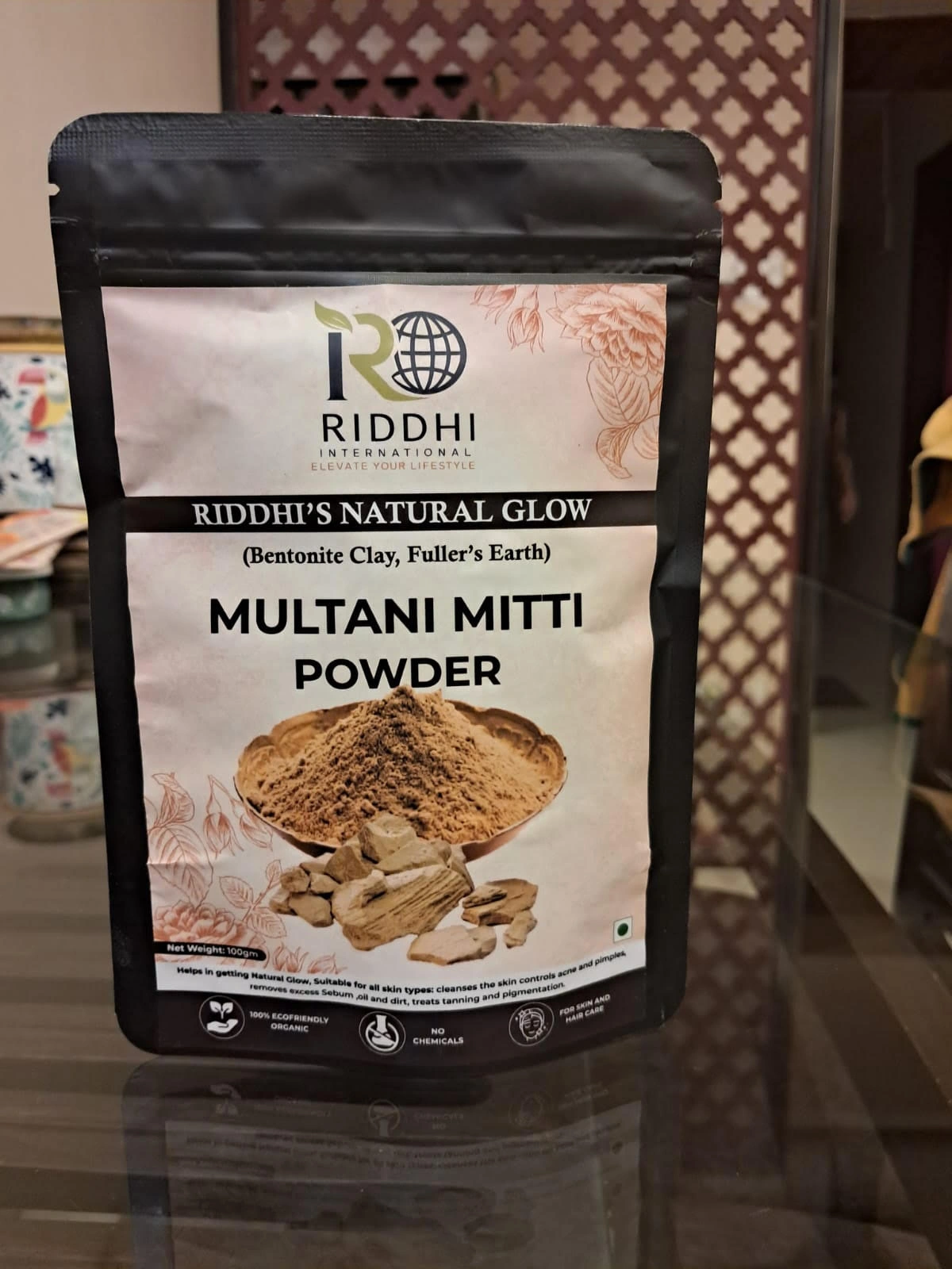 Riddhi's Natural Glow Multani Mitti Face Pack (Fullers Earth or Bentonite clay powder)-100gm-2