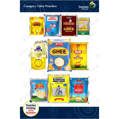 customised ghee pouches