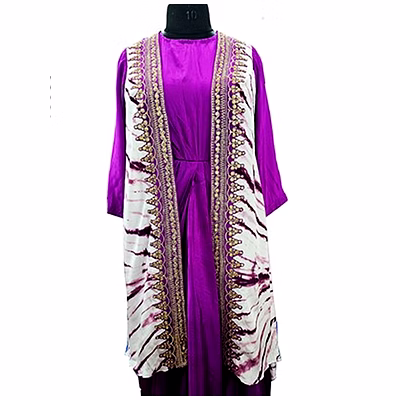 wander purple gown with zari embroidery 1001