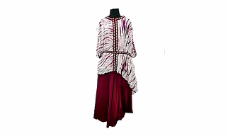 Embroidered  Kaftan with Skirt Palazzo 1015
