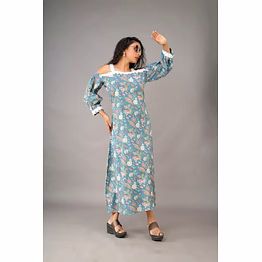 wander sleeveless chanderi suit 1018