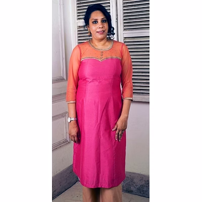 wander peach coloured kurti 1045