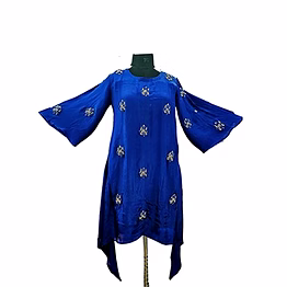 wander night blue crepe kurti 1047