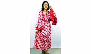 Dye Cotton Dress 1050