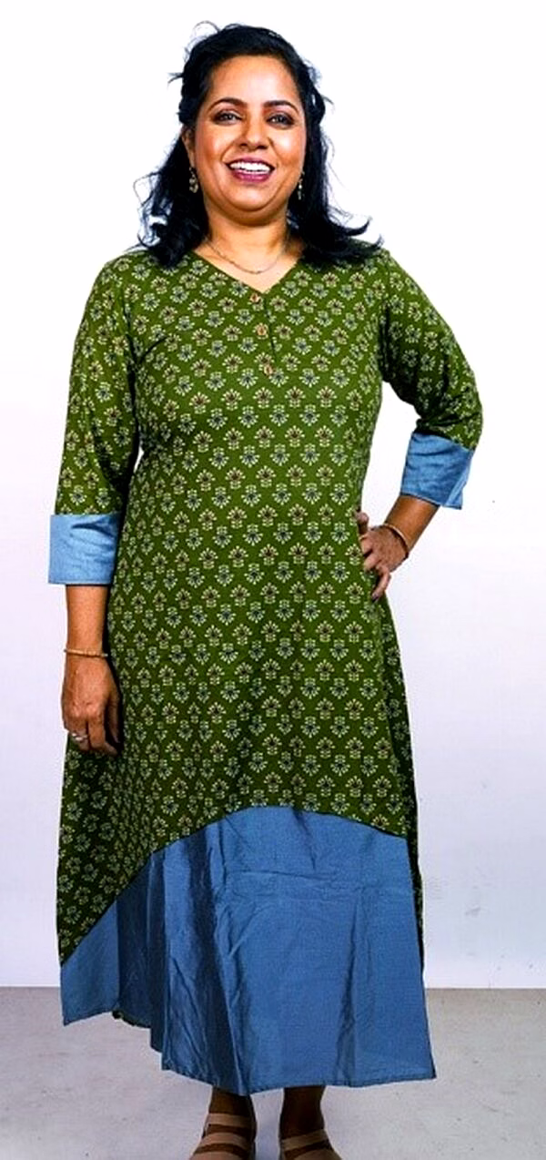 wander green layered dress 1071