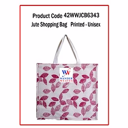 wander jute shopping bag ( printed – unisex) 1117