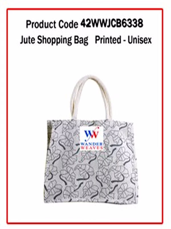 Jute Shopping Bag ( Printed – Unisex) 1119 image 1