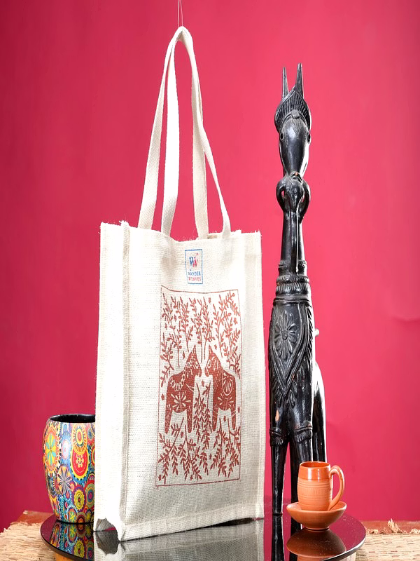 Jute Shopping Bag ( Printed – Unisex) 1120 image 1