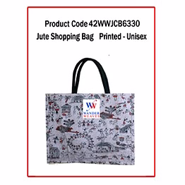wander jute shopping bag ( printed – unisex) 1121