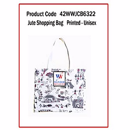 wander jute shopping bag ( printed – unisex) 1128