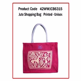 wander jute shopping bag ( printed – unisex) 1132