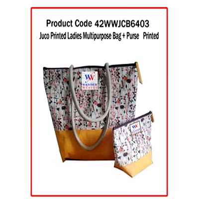 wander juco printed ladies multipurpose bag + purse ( printed ) 1161