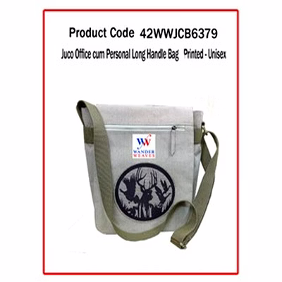 wander juco office cum personal long handle bag ( printed – unisex ) 1162
