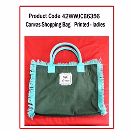 wander canvas shopping bag ( printed – ladies) 1212