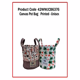 wander canvas pot bag ( printed – unisex ) 1215
