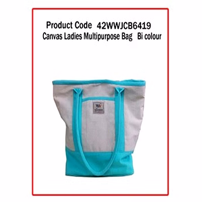 wander canvas ladies multipurpose bag ( bi colour ) 1219