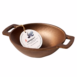 aarogyam cast iron round kadai 7