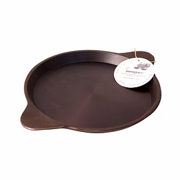 aarogyam cast iron shallow fry pan (smooth) , pre-seasoned 10 inch diameter (25cm), naturally non-stick, toxin-free, gas & induction compatible, weight- 1.5 kg