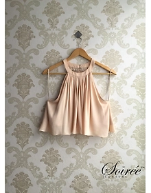 Soiree coutureÂ  Cream crop top