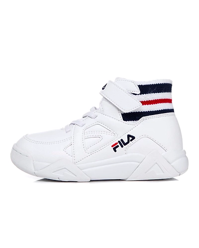 FILA Cage TC KD White Kids High Tops (IN-25492)-IN-25492-3-5