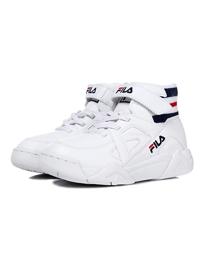 FILA Cage TC KD White Kids High Tops (IN-25492)-White-5-2