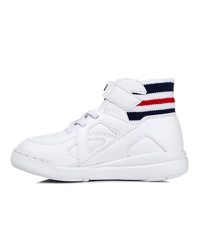 FILA Cage TC KD White Kids High Tops (IN-25492)-White-5.5-1