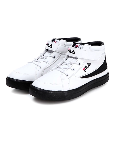 FILA Center Court Mid White Kids Sneakers (IN-40912)-White-4-2