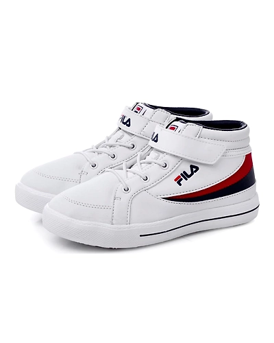 FILA Center Court Mid White Kids Sneakers (IN-76977)-White-4.5-2