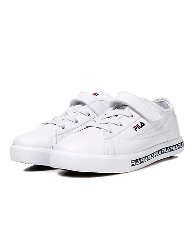 FILA Center Court S KD White Kids Canvas Shoes (IN-67020)-White-5-2