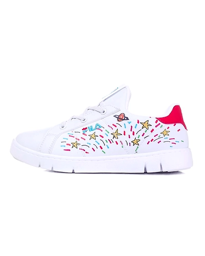 FILA Court Flex KD X Red Kids Lifestyle Shoes (IN-11436)-IN-11436-4-5