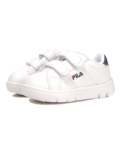 FILA Court Flex VC KD White Kids Velcro Shoes (IN-18594)-White-4.5-2