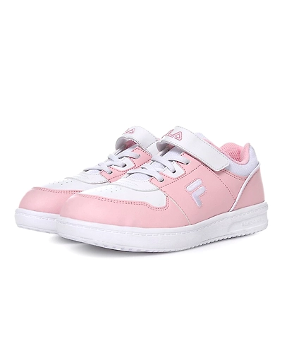 FILA Court Light KD Pink Kids Velcro Shoes (IN-97561)-Pink-5-2