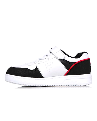 FILA Court Light Kids White Kids Velcro Shoes (IN-93073)-White-2.5-1