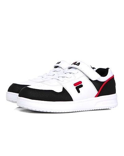 FILA Court Light Kids White Kids Velcro Shoes (IN-93073)-White-4-2
