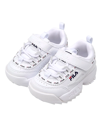 FILA Disruptor 2 Tapey Tape KD White Kids Sneakers (IN-26446)-White-4-2
