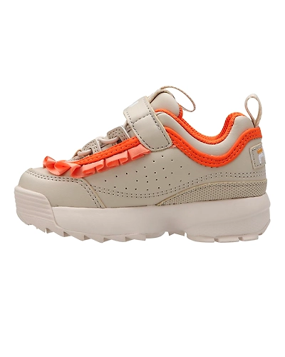 FILA Disruptor 2 TD Frills Orange Infant Sneakers (IN-89899)-Orange-3-1