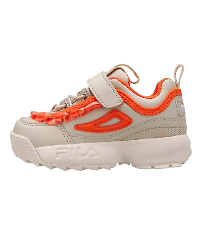 FILA Disruptor 2 TD Frills Orange Infant Sneakers (IN-89899)-IN-89899-3-5
