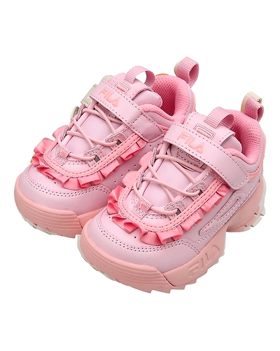 FILA Disruptor 2 TD Frills Pink Infant Sneakers (IN-80926)-Pink-3-2
